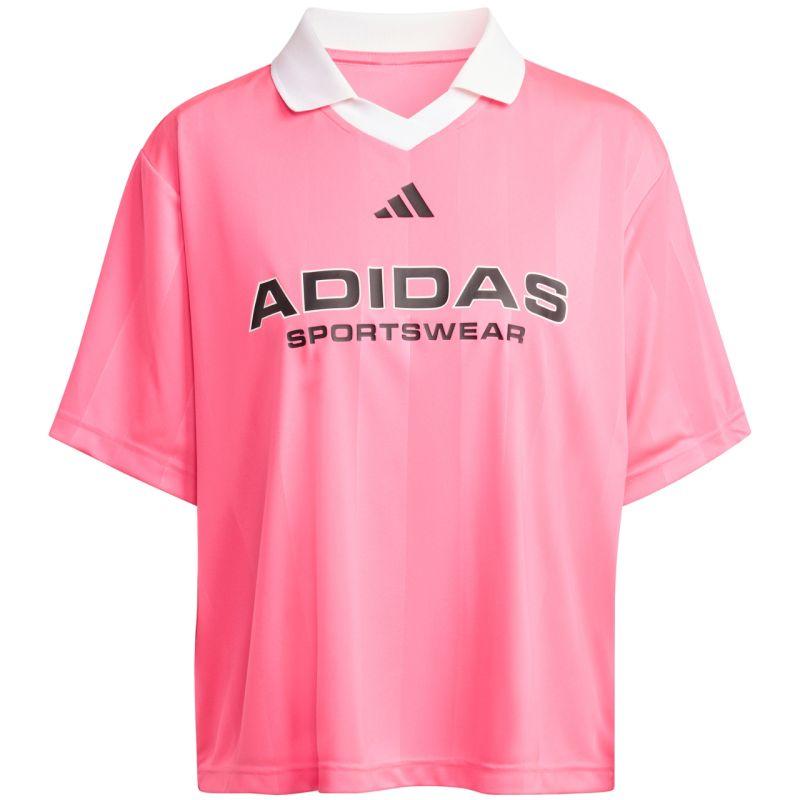 Koszulka damska adidas Tiro Q4 różowa JN2747 - XS