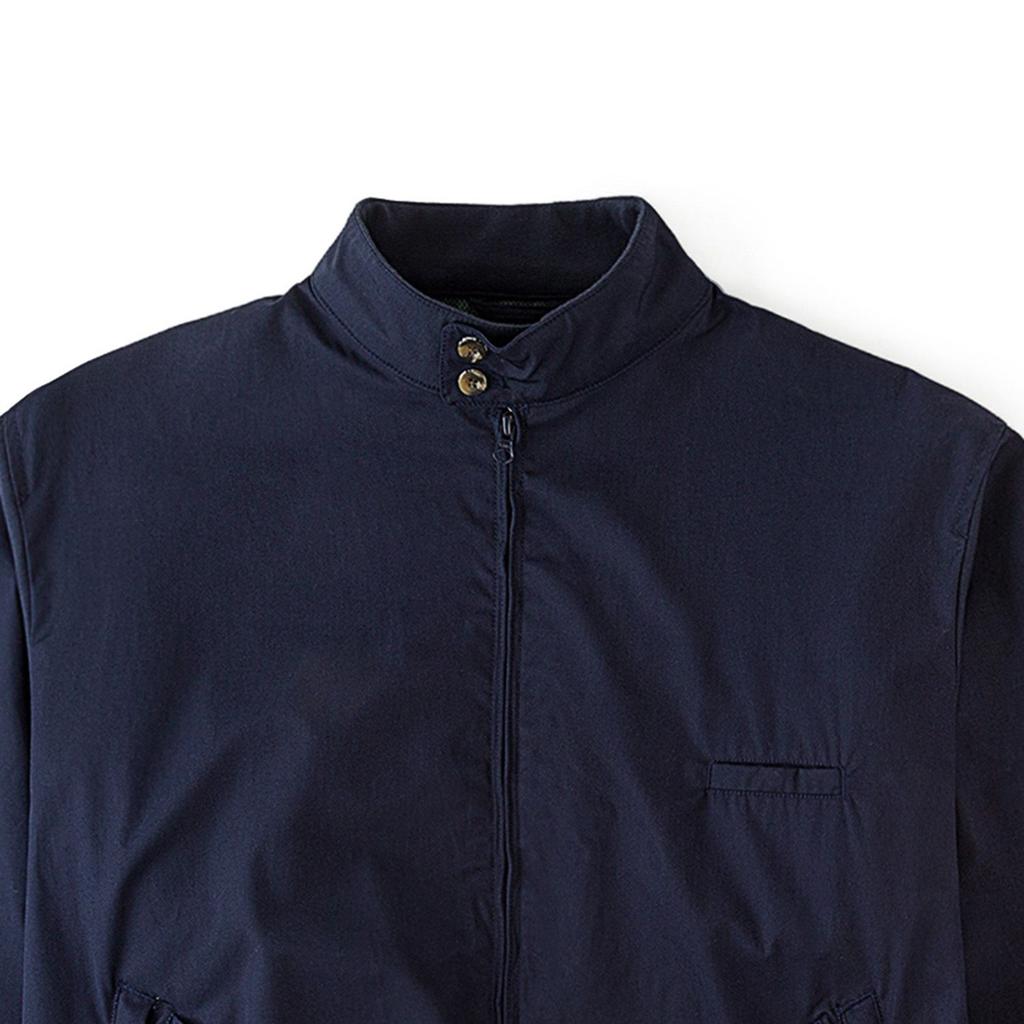 Vans Stand Collar Elastic Zipper Jacket Unisex Jacket Dark-Blue VN000JECDNC
