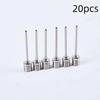 20Pcs Ball Air Needle Stainless Steel No Air Leak Inflating Pump Pin for Basketball Volleyball Football Professional Sports Training