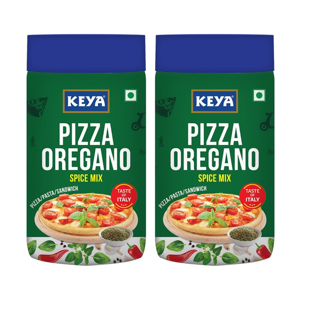 Keya Italian Pizza Oregano | Pizza Oregano Spice Mix|Healthy Italian Seasoning|Multipurpose Seasoning| 100% Natural|Vegan| Zero Preservatives, Ar