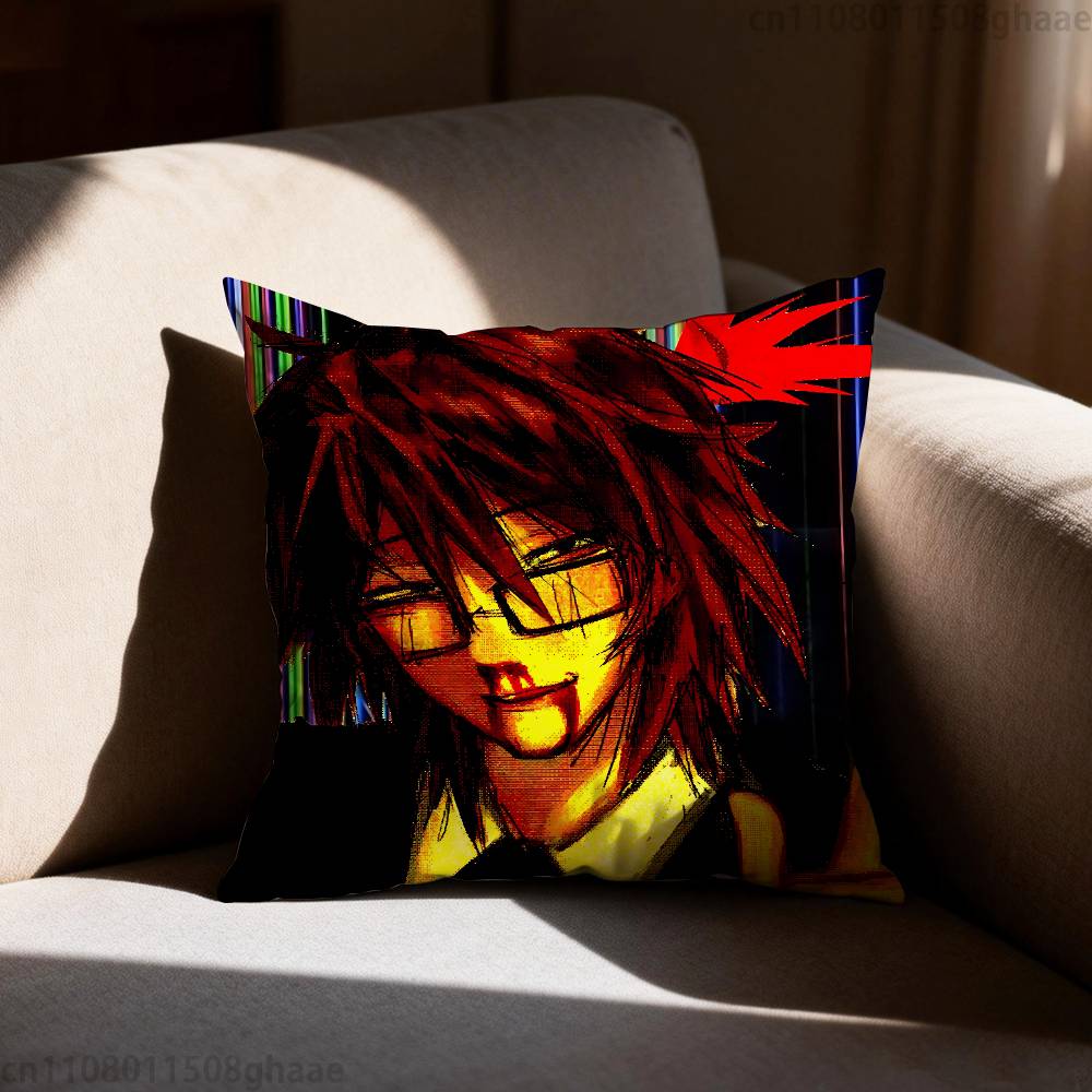 RRanfren Anime Pillow Case Pillow Case Living Room Sofa Cushion Cover Suitable For Home Bedroom Room Decoration