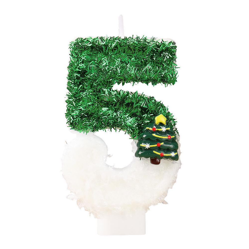Handmade Christmas Tree Number Candles: Festive DIY Ornaments