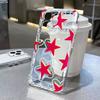 Minimalist Red Star Transparent Phone Case for Samsung Galaxy A06 A55 5g S25 S24 Ultra S23 S21 FE A54 A15 A35 A36 A16 A05 Cover