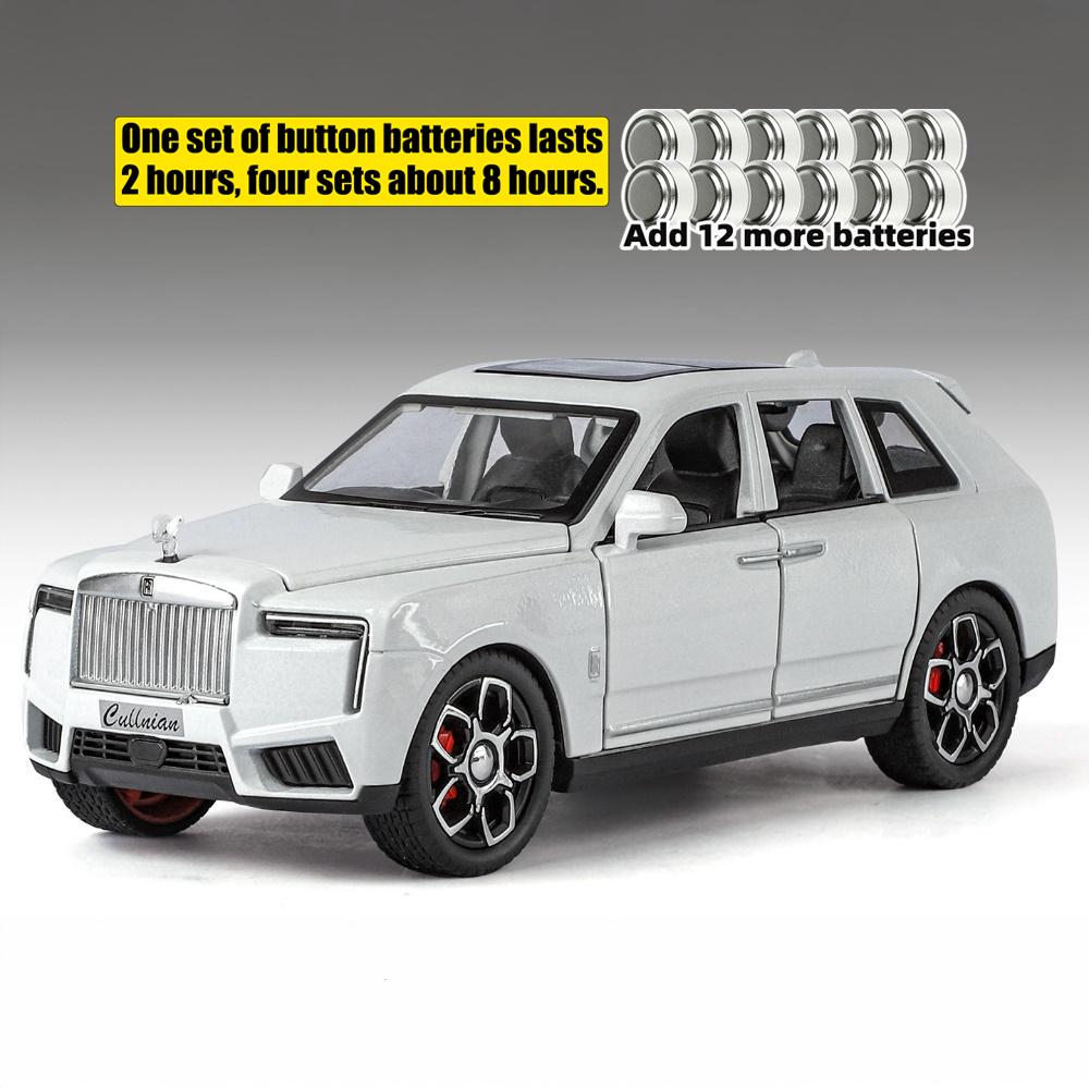 1:32 Rolls Royce Cullinan Luxury SUV Alloy High Simulation Car Model Diecast Display Present Sound And Light Pull Back Birthday