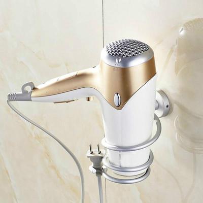 Badezimmer Wandregal Wandmontiertes Haartrocknergestell Aufbewahrung Haartrockner Halter Ständer Spiralständer J19 ADM