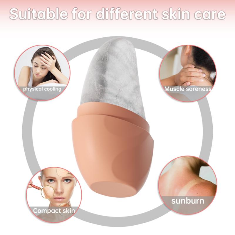 1Pcs Ice Face Roller Face Lifting Contouring Tools Mango Shape Silicone Ice Mold  Eye Facial Massager Beauty Skin Care Tools