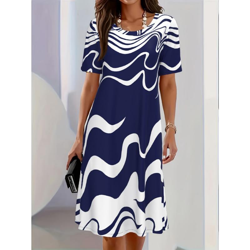 

Women s Straight Short Sleeve Dress 8XL