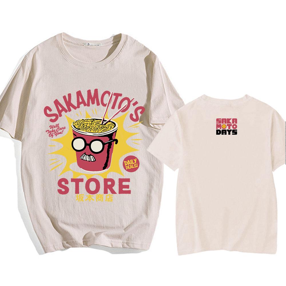 Sakamoto Days Manga Graphic Tshirts Short Sleeve Loose Cotton T-shirt Streetwear Unisex Casual O-neck Men/Women T Shirt Tops XXL