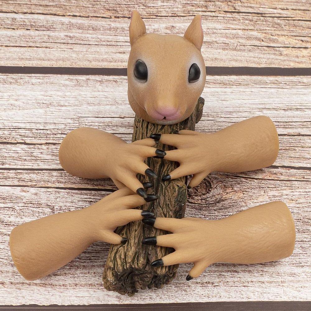 5pcs Funny Gag Finger Puppet Set Soft Adhesive Novelty Toys Interesting Animals Puppet  Kids