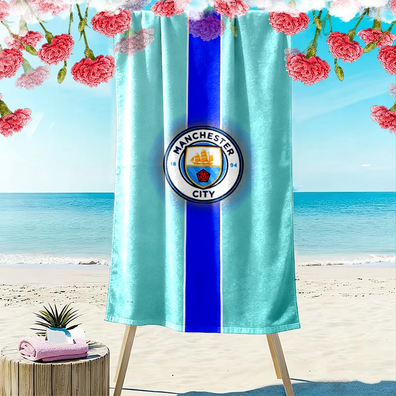 1pz Telo Mare Manchester United Manchester City, Morbido Telo Mare Adatto per Spiaggia Nuoto, Campeggio all'Aperto e Viaggi