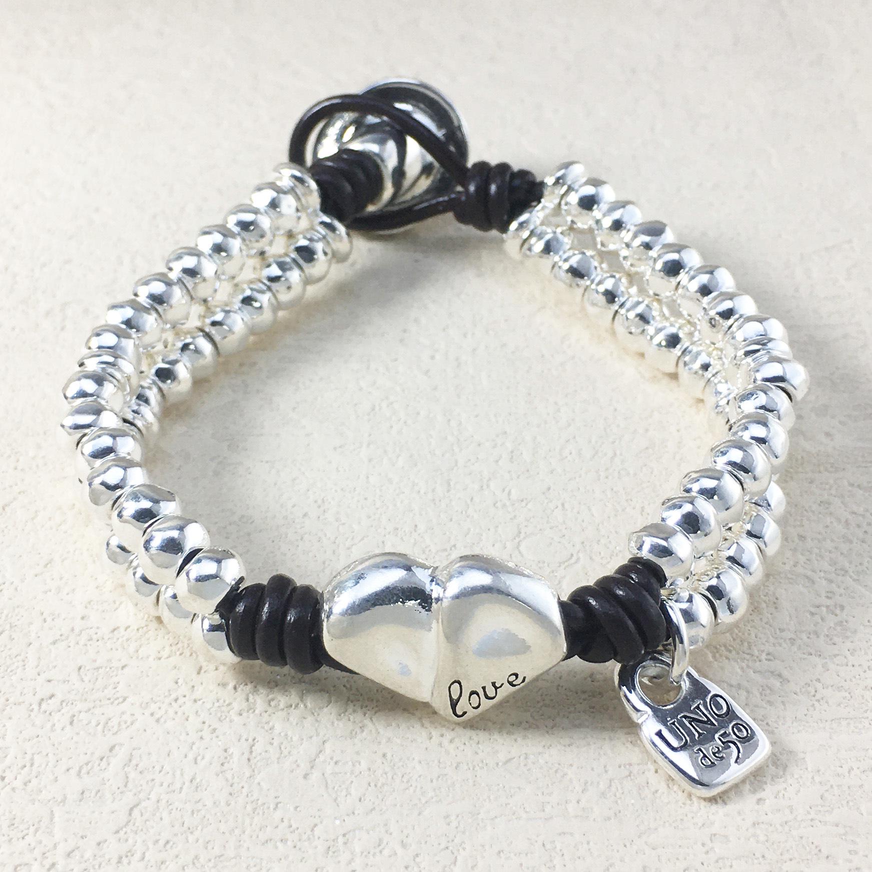 2024 UNOde50 Leather Cord Bracelet: Exquisite Fashion Jewelry Gift for European & American Women