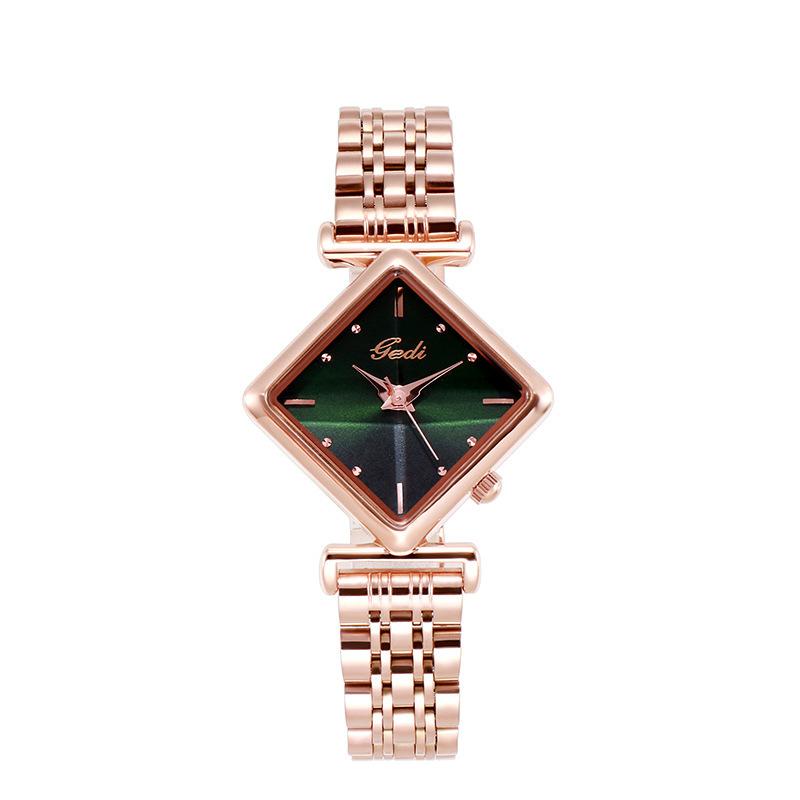 High Value Women'S Watch Fashion Rhombus Dial Women'S Watch Simple Casual Fashion Quartz Watch