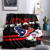 Basketball Texans Logo Blanket Lightweight Flannel Bedding Blanket Perfect for Travel, Camping, Living Rooms, Offices, Sofas, Fan Christmas Gift