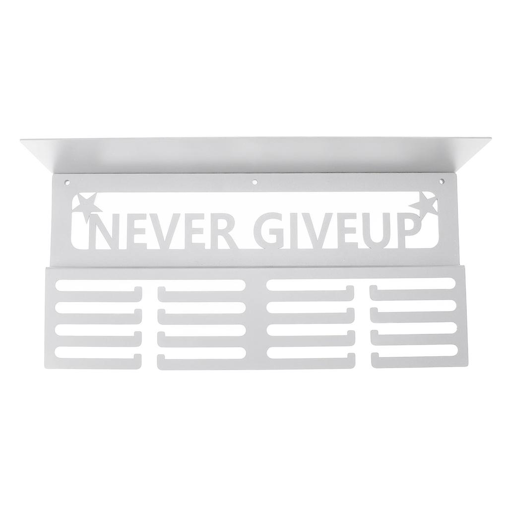 Medal Hanger Display Multipurpose Innovative Wall Mounted Metal Awards Rack with   Shelf for Runners