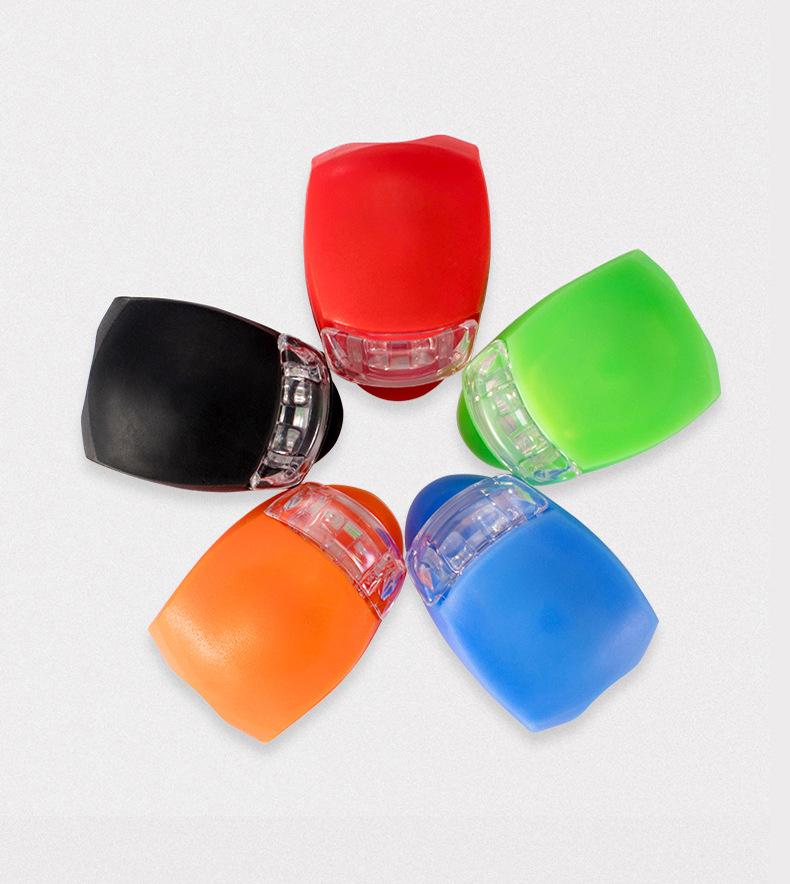 

LED Frog Tail Light: Night Riding & Walking Safety Flasher, Silicone Mount, Mountain Bike Accessory