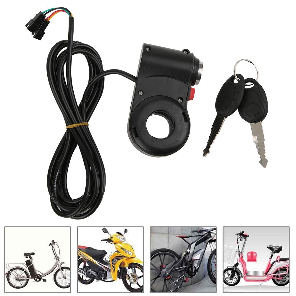 3pcs Handlebar Switch ForwardReverse Button with Lock Accessory for Electric Bike