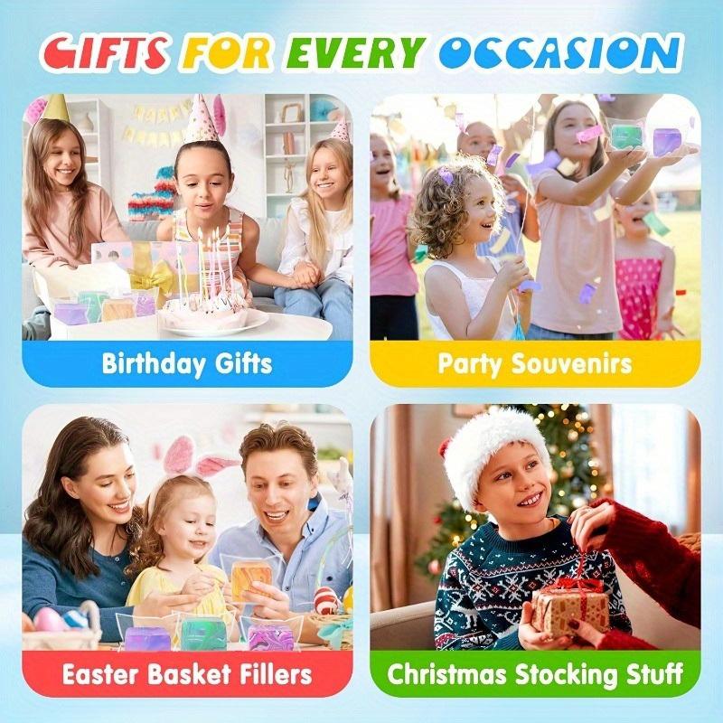 1 Pack Squishy Tab Handmade Rotating And Squeezing Cube Toys Provide a Relaxing Sensory Fingertip Experience,with Bright Colors