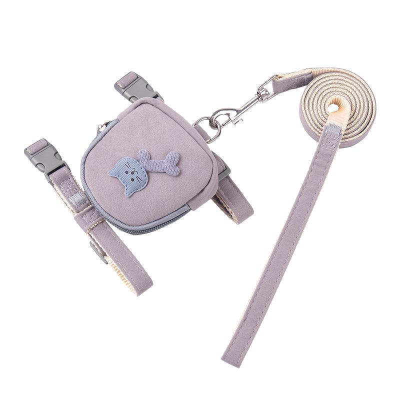 Dog leash vest-style cat harness anti-escape chest strap pet walking leash pet chest harness accessories