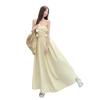 Yellow Tube Top Suspender Dress Women's Summer Dopamine Thai Beautiful Wear Small Skirt Seaside Vacation Beach Dress