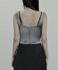 ETRE AU SOMMET Baret Layered Tank Top (Charcoal)