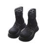 Vintage thick-soled Roman cool boots for women's 2025 summer new fashion set-toed high-top sandals heightened zipper short boots