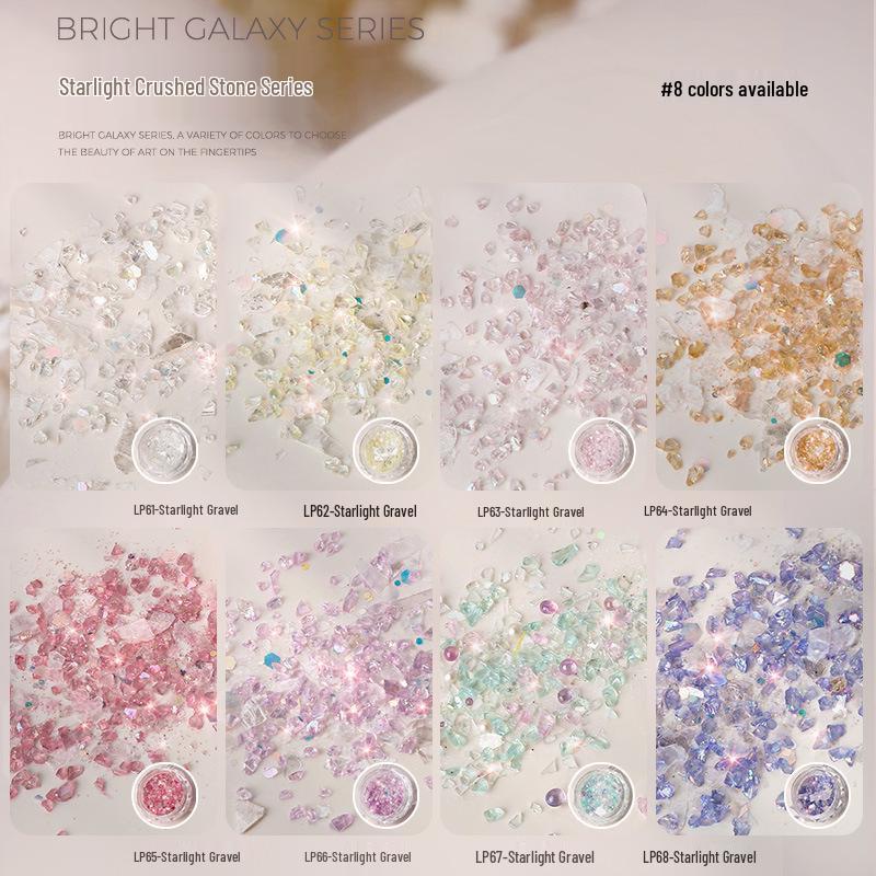 Irregular Starlight Crushed Stone Aurora Nail Art Accessories