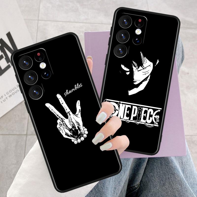O-nes-hP-ieces Retro Art For Samsung M62 M52 M33 M32 M31 M30 M23 M22 M21 Note 20 10 9 8 Ultra Plus Lite Black Phone Case