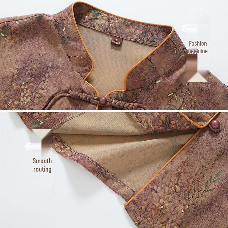 Madam Datang Elderly Women's 3/4 Sleeve Casual Blouse