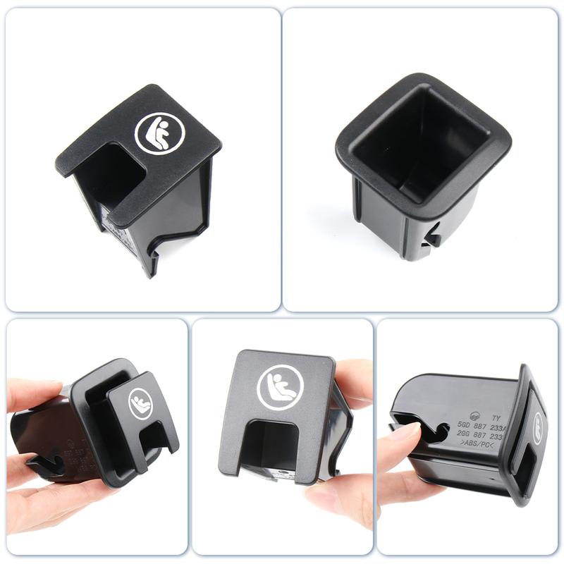 Pokrywa zaślepka mocowania Isofix fotelika samochodowego dla dziecka Podstawa pojedynczego mocowania 57D887187A Do Skoda Karoq VW T-ROC AC7 T-Cross Taos Taigo Virtus