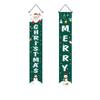 1 Pair 180x30CM Xmas Hanging Flags Large Size Merry Christmas Banner Christmas Door Couplet  Bar