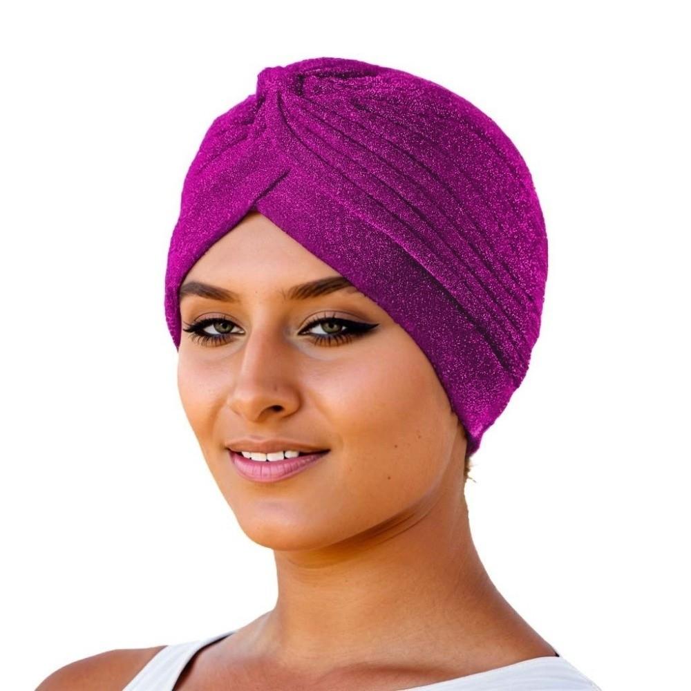 New Shiny Hijab Caps Elastic Wrap Style Islamic Headband Soft Polyester Breathable Head Cover Women Headwear