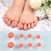 Yousheng 8Pcs Toe Separator Non-slip Washable Stain-resistant Sweat-absorbent Stable Soft Foot Finger Separator Nail Salon Supply
