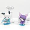 Sanrio Kuromi And My Melody Rainy Day Pvc Desk Figurines Set For Collection And Gift