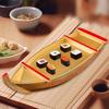 Sushi-Boot Serviertablett, Holz Wiederverwendbare Form Japanisch Glatt Sashimi-Halter Einzugsgeschenk