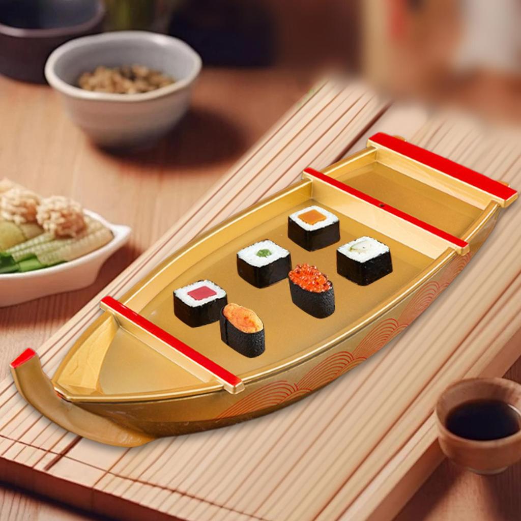 Sushi-Boot Serviertablett, Holz Wiederverwendbare Form Japanisch Glatt Sashimi-Halter Einzugsgeschenk