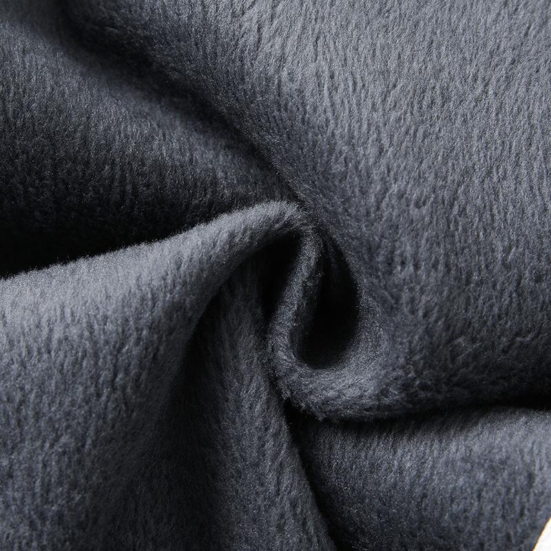 Winter fleece thickened men's casual pants with belt fashionable young men's nine-point pants fleece trousers