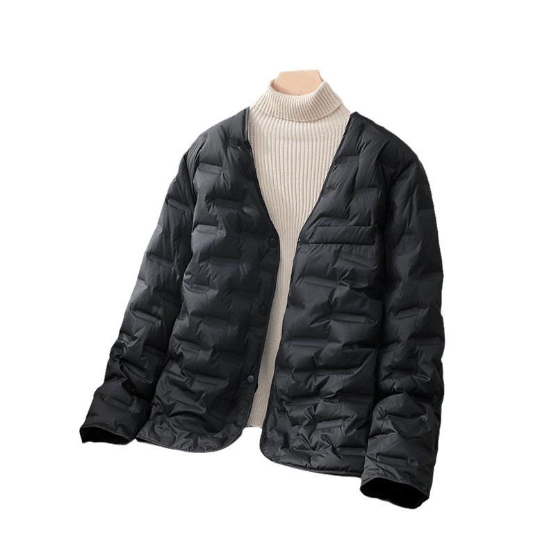 Women Winter V-neck White Duck Down Coat Light and Thin Down Jacket for Women's Slim Fit Jacket