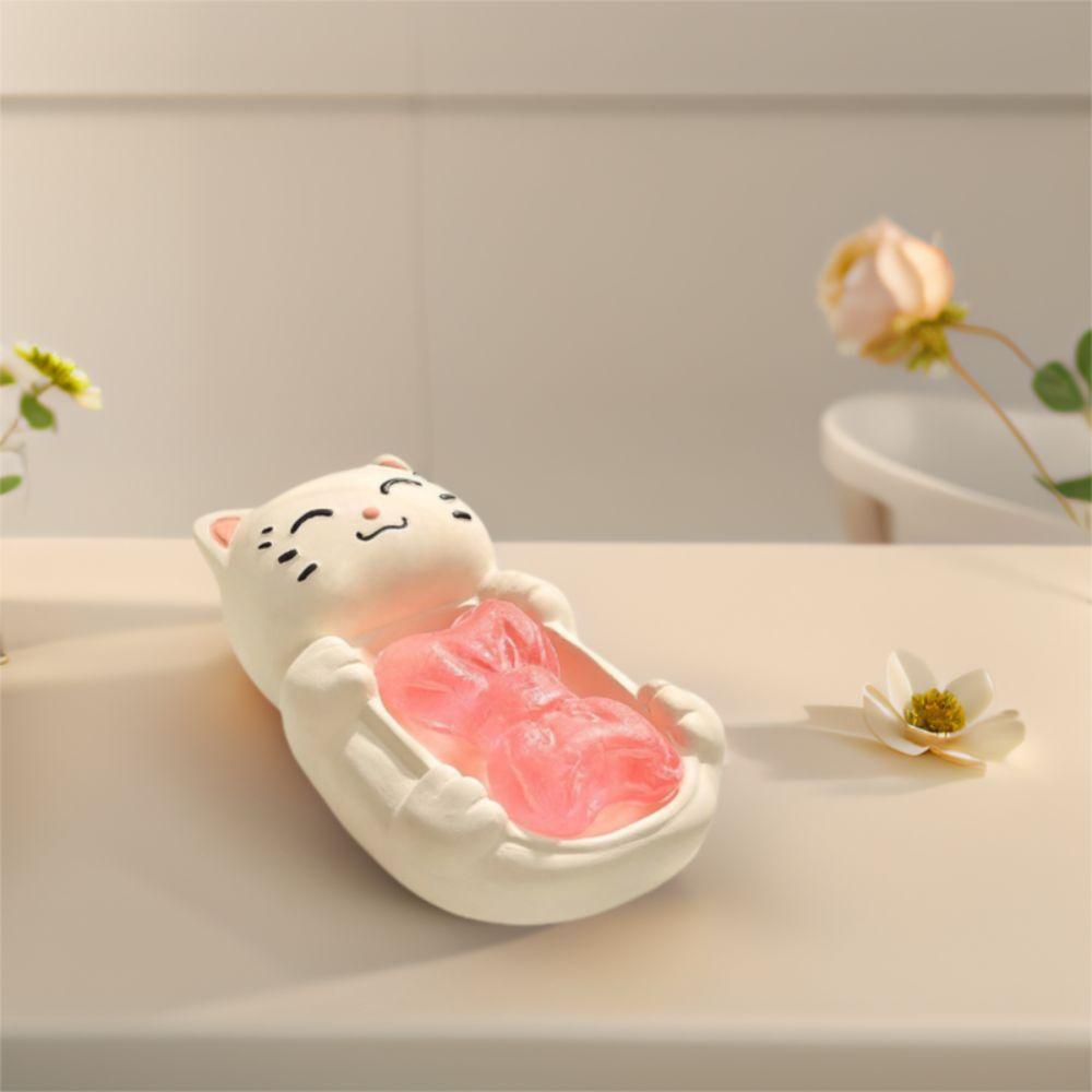Cartoon Draining Soap Box Delicate Soap Dish Creative Ceramic Soap Box  Kitchen