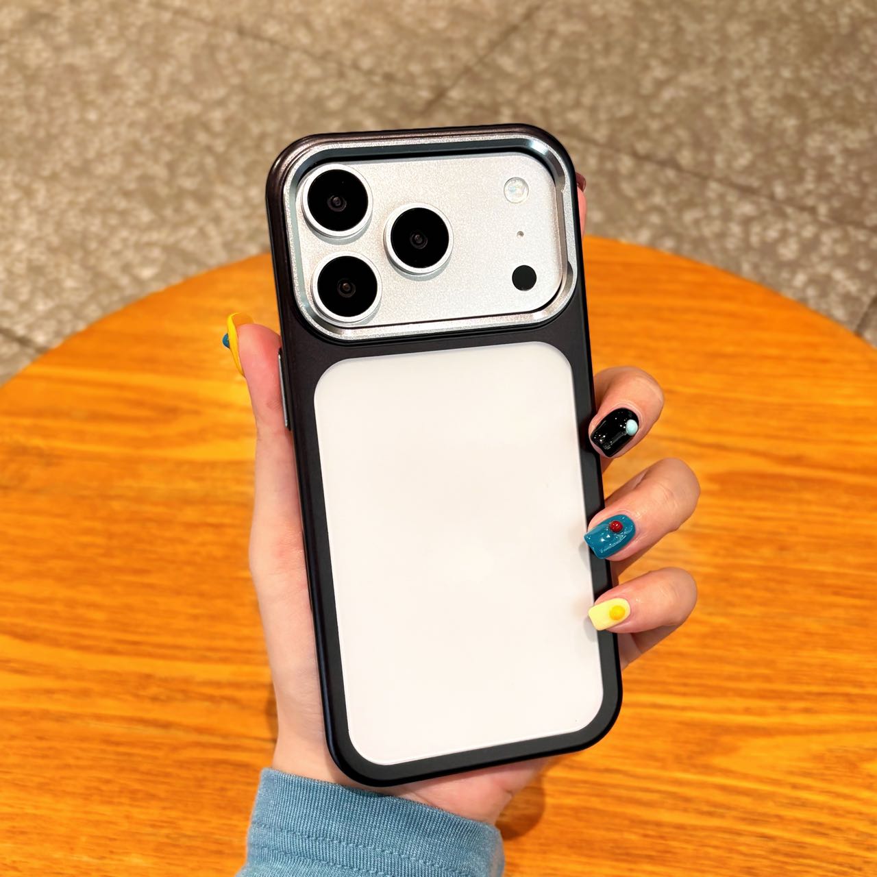 

Official Blue Plating Matte Clear Case For iPhone 17 17Pro 17Air 17ProMax Alloy Lens Frame Shockproof Hard PC Back Cover iPhone17 Pro