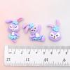 DIY Cartoon Ballet Rabbit Resin Accessories: Phone Case, Hair Clip, Water Cup, Crocs, and Fridge Magnet
