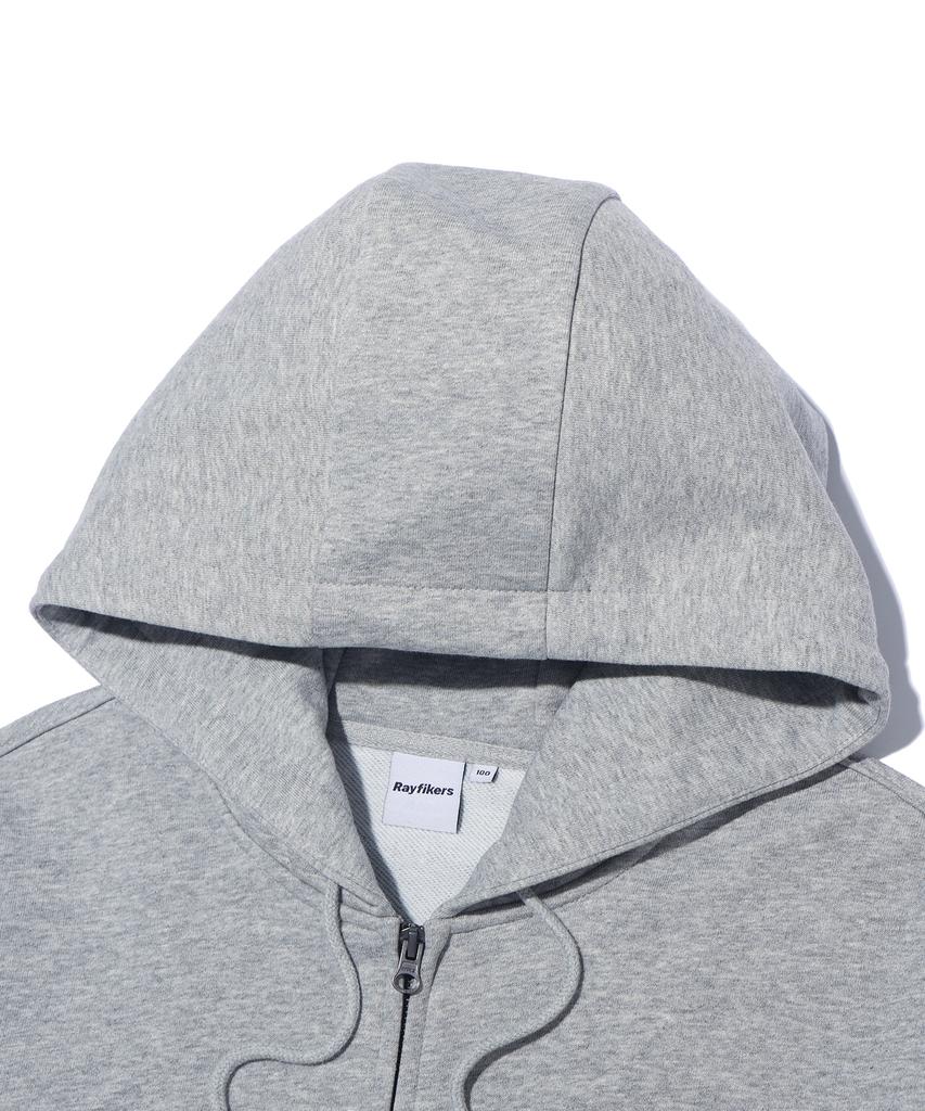 Rayfikers Ray Big Arch Logo Zip-Up Hoodie Mq6Tu145_Melange Grey