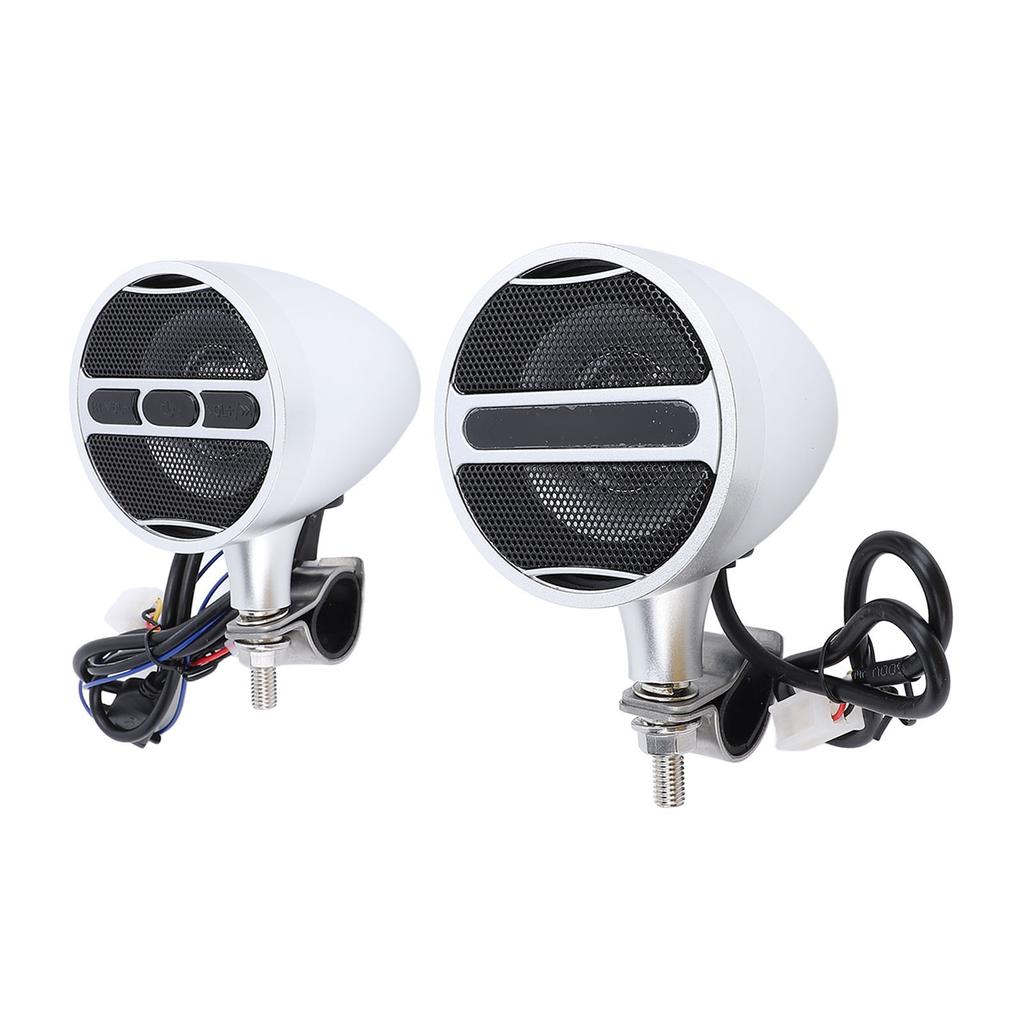 Motorcycle ATV Speaker Handlebar Waterproof MP3 Bluetooth Amp Stereo Sound Radio System DC12V