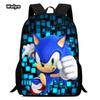 Sonic Schoolbag Large Capacity Multi-Function Spine Protection To Reduce The Burden Of Student Party Essential Comfortable Schoolbag