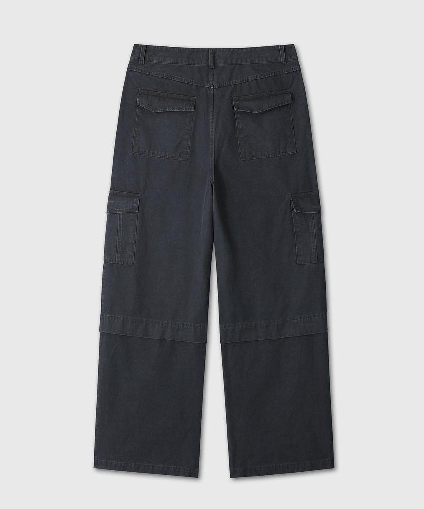 Daibeuinumeon Cotton Cargo Pants (Black)