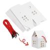 WTEMPO Small House Shaped Paper Gift Boxes with Ropes Foldable DIY Small Presents Packaging Boxes Ideal for Storing and Gifting Delicate Items