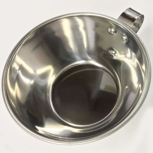 Sunnap Takahiro Okonomiyaki Bowl (Riveted), Silver, 400cc, Large, Stainless Steel, Made in Japan, GKT02001