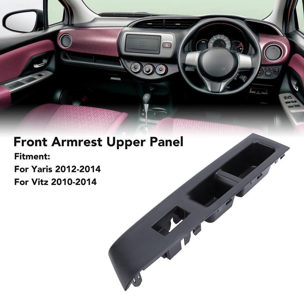 Front Armrest Upper Panel Right Hand Drive Side Ergonomic Door Window Switch Bezel Cover for Yaris Vitz Door Window Switch Bezel