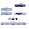 ABS Car Rear Trunk Badge Sticker for Skoda Models - Octavia Kodiaq Karoq Superb Rapid Fabia Kamiq Yeti 4x4 Letter Logo Emblem
