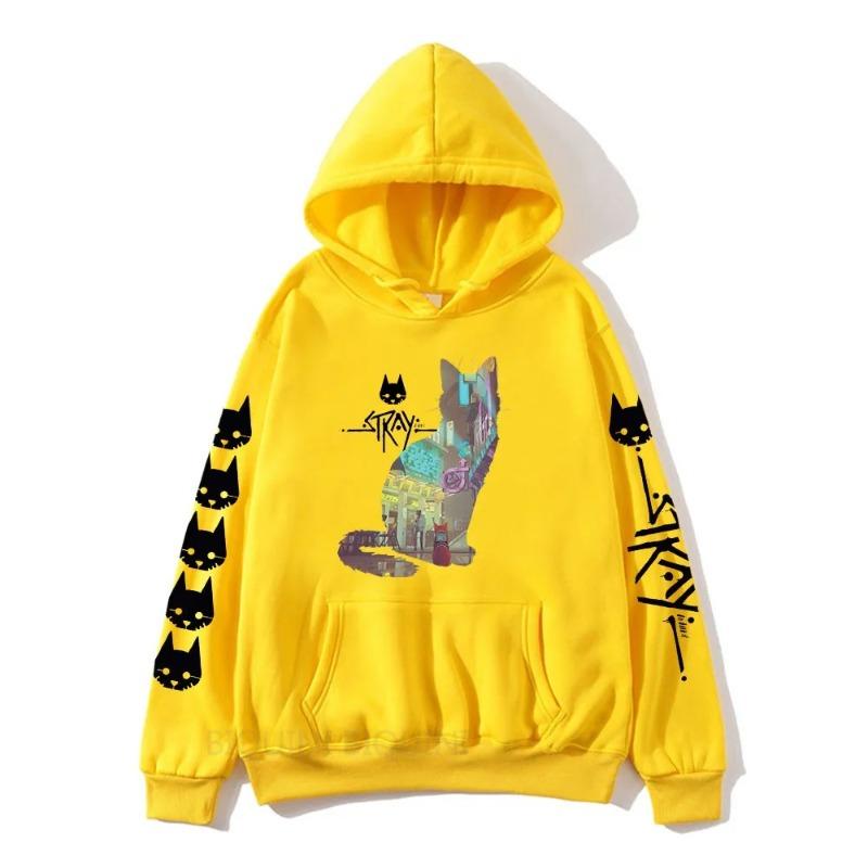Stray Game StrayCat Men's Hoodie Autumn Winter Sweatshirt Men Womnen Fashion Brand Design Oversize Pullover Men Fleece Hoodies