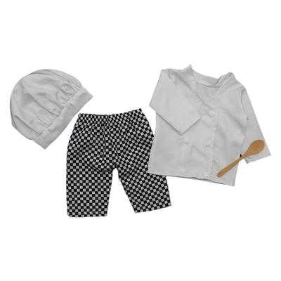3pcs Photography Props Costume for Baby Boys Girl Newborn Chefs Outfit Photo Wear Infant Cosplay Party Props Photo Outfit